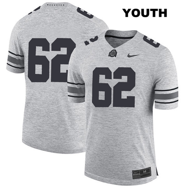 Ohio State Buckeyes Youth Brandon Pahl #62 Gray Authentic Nike No Name College NCAA Stitched Football Jersey JC19W10ZC